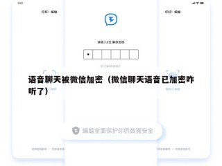 语音聊天被微信加密（微信聊天语音已加密咋听了）