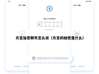 方言加密聊天怎么说（方言的秘密是什么）