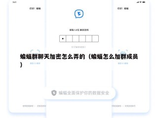 蝙蝠群聊天加密怎么弄的（蝙蝠怎么加群成员）