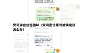 安司源企业密信ld（安司密信账号被锁定该怎么办）