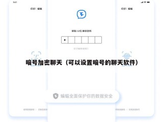暗号加密聊天（可以设置暗号的聊天软件）