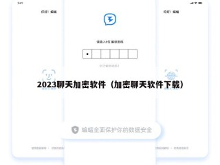 2023聊天加密软件（加密聊天软件下载）