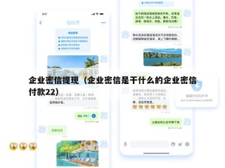 企业密信提现（企业密信是干什么的企业密信付款22）
