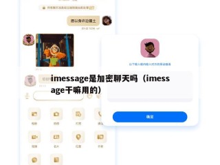 imessage是加密聊天吗（imessage干嘛用的）