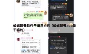 蝙蝠聊天软件干嘛用的啊（蝙蝠聊天app是干嘛的）