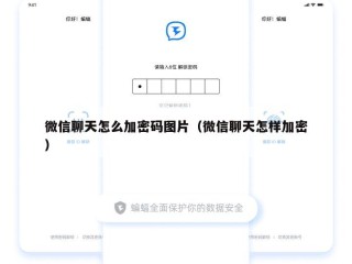 微信聊天怎么加密码图片（微信聊天怎样加密）