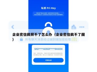 企业密信截屏不了怎么办（企业密信截不了图）