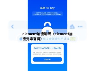 element加密聊天（element加密元素官网）