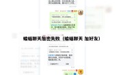 蝙蝠聊天加密失败（蝙蝠聊天 加好友）