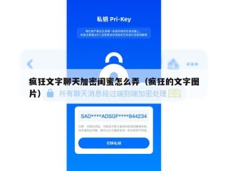 疯狂文字聊天加密闺蜜怎么弄（疯狂的文字图片）