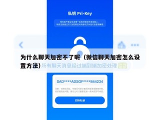 为什么聊天加密不了呢（微信聊天加密怎么设置方法）