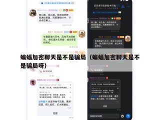 蝙蝠加密聊天是不是骗局（蝙蝠加密聊天是不是骗局呀）