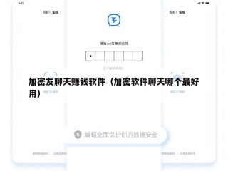 加密友聊天赚钱软件（加密软件聊天哪个最好用）