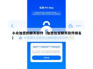 小众加密的聊天软件（加密社交聊天软件排名）