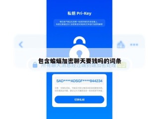 包含蝙蝠加密聊天要钱吗的词条