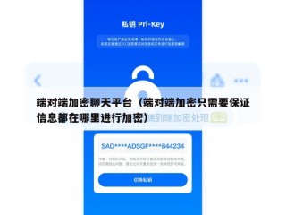 端对端加密聊天平台（端对端加密只需要保证信息都在哪里进行加密）
