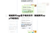 蝙蝠聊天app是干嘛的软件（蝙蝠聊天app干嘛用的）