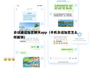 会议通话加密聊天app（手机会话加密怎么样解锁）