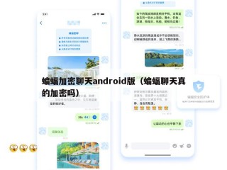蝙蝠加密聊天android版（蝙蝠聊天真的加密吗）