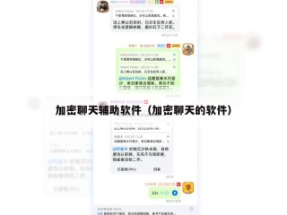 加密聊天辅助软件（加密聊天的软件）