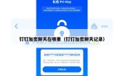 钉钉加密聊天在哪里（钉钉加密聊天记录）