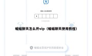 蝙蝠聊天怎么开vip（蝙蝠聊天使用教程）