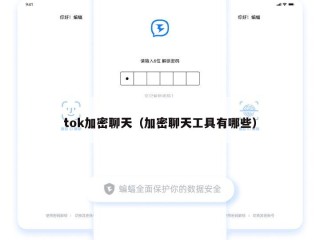 tok加密聊天（加密聊天工具有哪些）