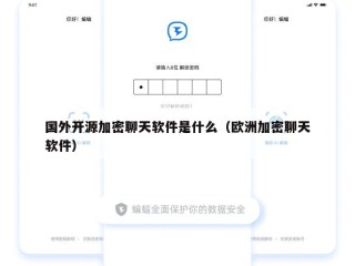 国外开源加密聊天软件是什么（欧洲加密聊天软件）