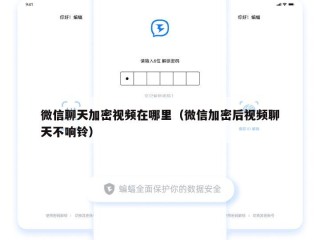 微信聊天加密视频在哪里（微信加密后视频聊天不响铃）