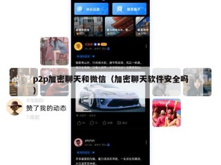 p2p加密聊天和微信（加密聊天软件安全吗）