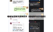 蝙蝠加密聊天视频软件（蝙蝠聊天软件最新）