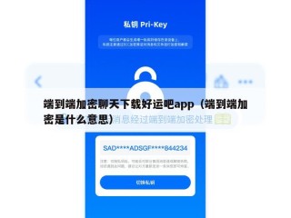端到端加密聊天下载好运吧app（端到端加密是什么意思）