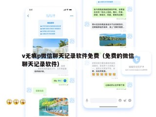 v无痕p微信聊天记录软件免费（免费的微信聊天记录软件）