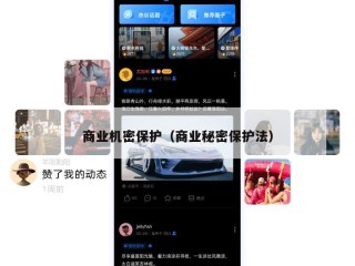 商业机密保护（商业秘密保护法）