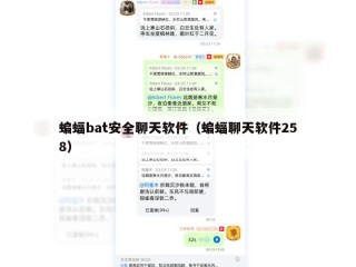 蝙蝠bat安全聊天软件（蝙蝠聊天软件258）