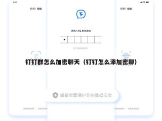 钉钉群怎么加密聊天（钉钉怎么添加密聊）