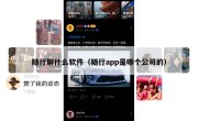 随行聊什么软件（随行app是哪个公司的）