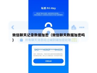 微信聊天记录数据加密（微信聊天数据加密吗）