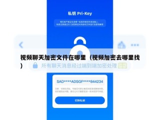 视频聊天加密文件在哪里（视频加密去哪里找）