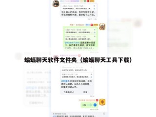 蝙蝠聊天软件文件夹（蝙蝠聊天工具下载）
