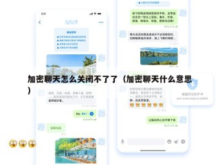 加密聊天怎么关闭不了了（加密聊天什么意思）