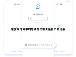 包含支付宝中的思语加密聊天是什么的词条