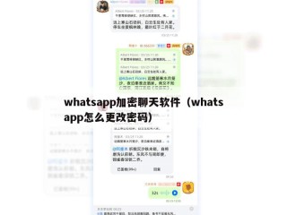 whatsapp加密聊天软件（whatsapp怎么更改密码）