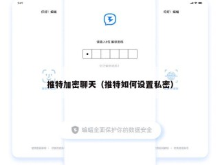 推特加密聊天（推特如何设置私密）