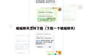 蝙蝠聊天怎样下载（下载一个蝙蝠聊天）