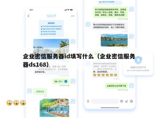企业密信服务器id填写什么（企业密信服务器ds168）