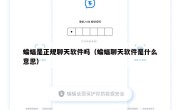 蝙蝠是正规聊天软件吗（蝙蝠聊天软件是什么意思）