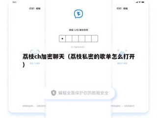 荔枝ch加密聊天（荔枝私密的歌单怎么打开）