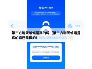 第三方聊天蝙蝠是真的吗（第三方聊天蝙蝠是真的吗还是假的）