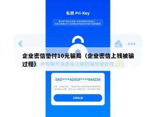企业密信垫付10元骗局（企业密信上钱被骗过程）